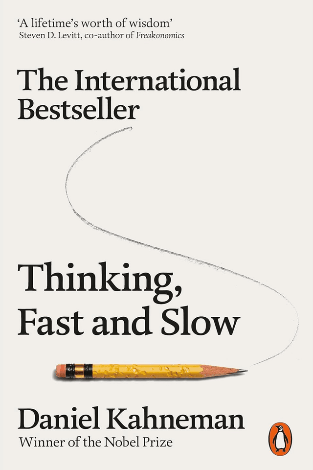Thinking, Fast and Slow by Daniel Kahneman book cover